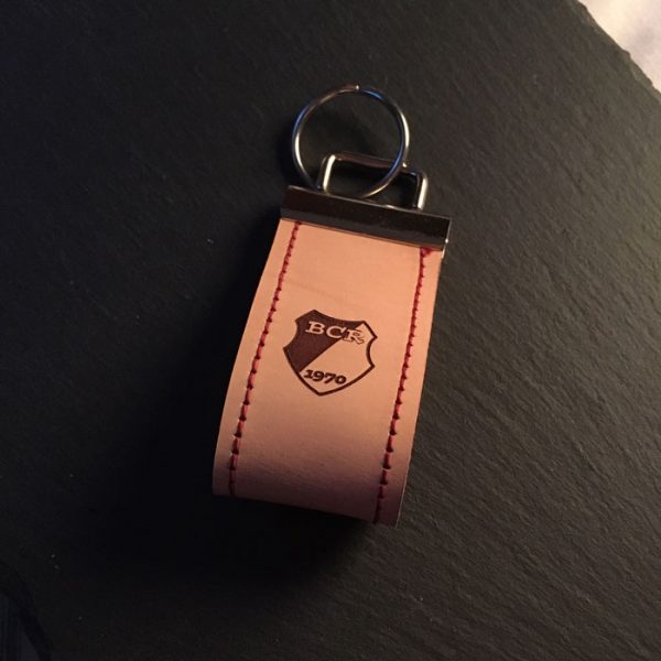 Edler BC Rinnenthal Schlüsselanhänger aus Leder mit Ziernaht - Maxi