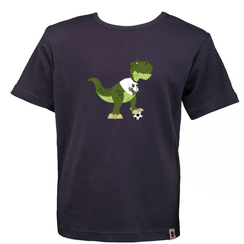 Aus unserer Fantishirt-Kollektion - ´Fussball-Dino´ Motivshirt für Kinder