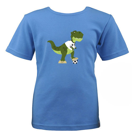 Aus unserer Fantishirt-Kollektion - ´Fussball-Dino´ Motivshirt für Kinder – Bild 3