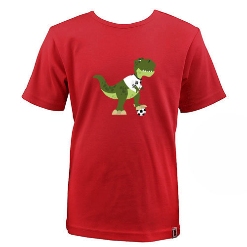 Aus unserer Fantishirt-Kollektion - ´Fussball-Dino´ Motivshirt für Kinder – Bild 5