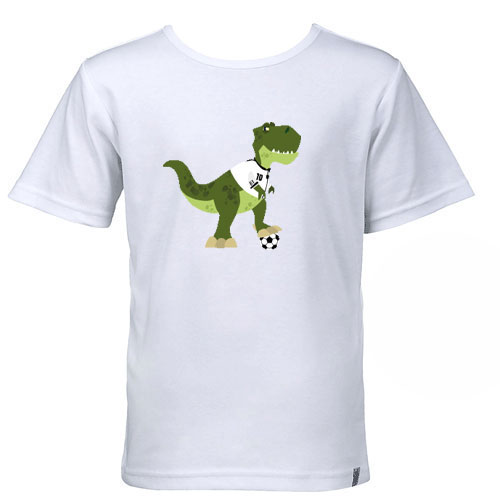 Aus unserer Fantishirt-Kollektion - ´Fussball-Dino´ Motivshirt für Kinder – Bild 6