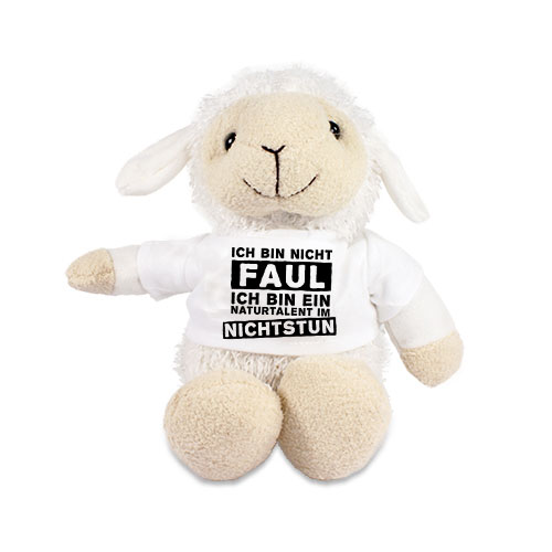 Schäfchen mit TShirt aus dem bedruckt mit Motiv