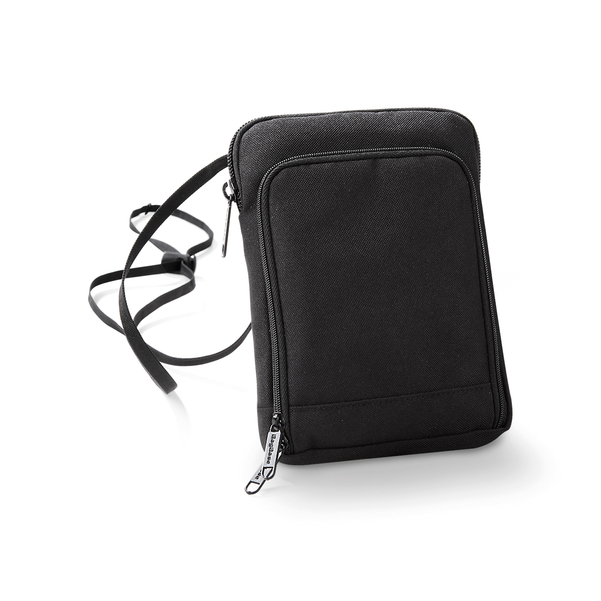 Smartphone-Tasche schwarz mit rundem Vereinslogo MUCC Mombacher Underground Carneval Club e.V. mittig – Bild 2