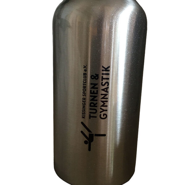 Edelstahl-Trinkflasche mit Aufdruck Kissinger SC Abteilung Turnen & Gymnastik - Namen optional – Bild 4