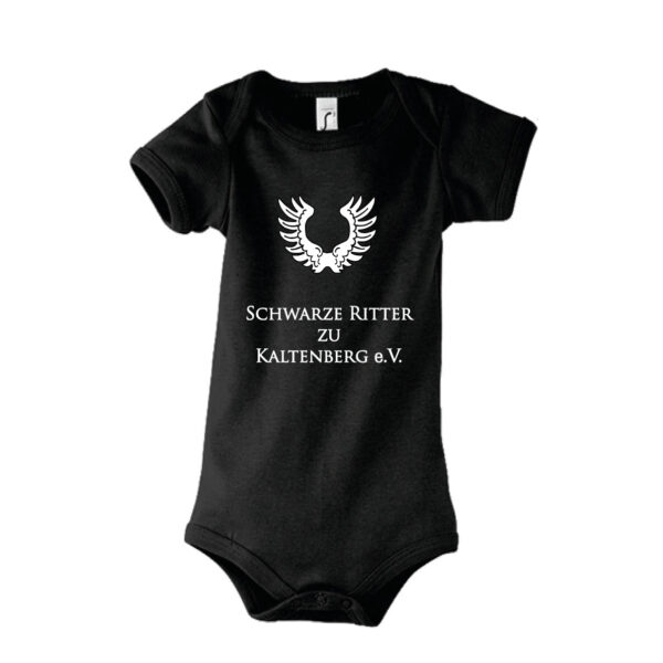 Babybody aus Baumwolle mit Logo der Schwarze Ritter zu Kaltenberg e.V.