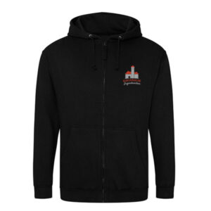 Zip-Hoodie mit Stick Europäische Jugendwochen und Namen (Aufpreis)