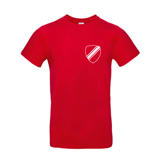 Herren Team-T-Shirt Rundhals mit Logo FG Düshorn/Krelingen e.V. - Logovarianten auf Rücken