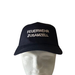 Baseball-Cap mit gebogenem Schirm und Schriftzug Feuerwehr Zusamzell