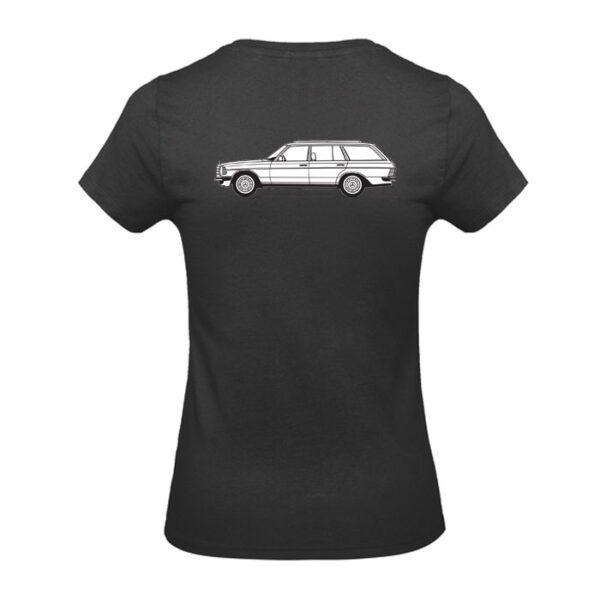 Damen Team-T-Shirt Rundhals mit Mercedes Benz W123 Club e.V.-Logo – Bild 10