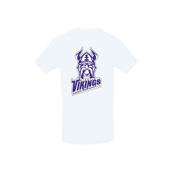 Herren Team-T-Shirt Rundhals mit Motiven der Minnesota Vikings Fans Germany – Bild 2