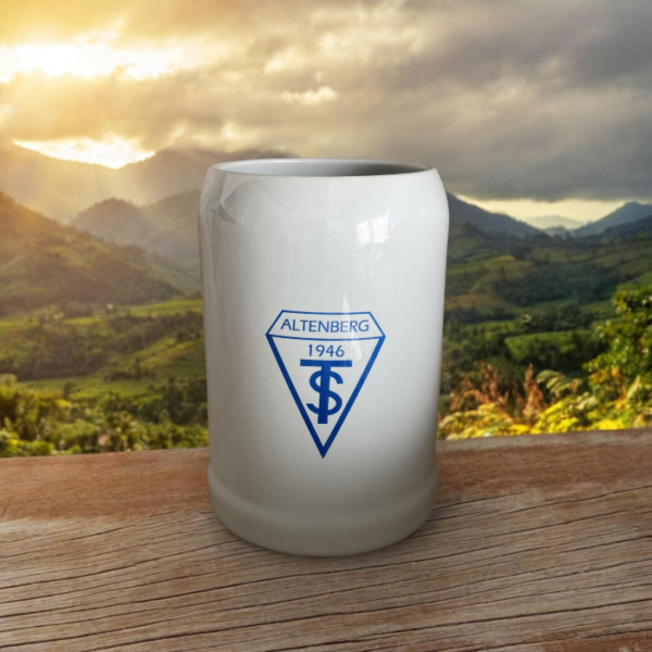 TSV Altenberg Bierkrug grau mit Logo und Deinem Namen