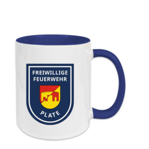 Tasse mit Aufdruck Logo Freiwillige Feuerwehr Plate