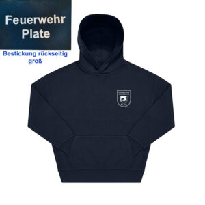 Influence Hoodie mit Bestickung mit Logobestickung der Freiwilligen Feuerwehr Plate - Initialien oder Name optional