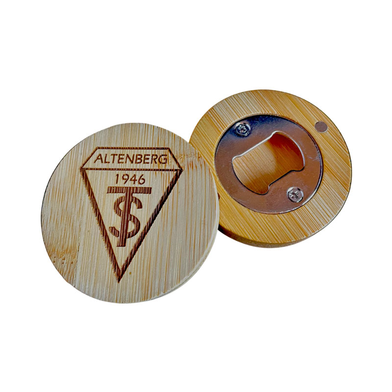 Flaschenöffner mit graviertem TSV Altenberg e.V.-Logo – Bild 3