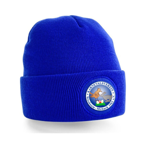 Original Patch Beanie mit Logo des Karnevalsverein Wiesbaum Mirbach 1963 e.V.