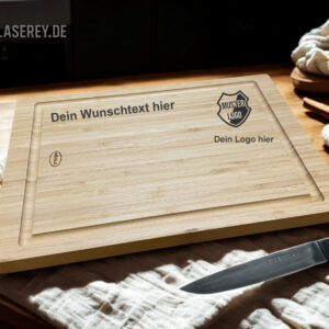 Mach´s Dir einzigartig, Dein Rösle Schneide- oder Brotzeitbrett mit Deiner Logo- und Textgravur