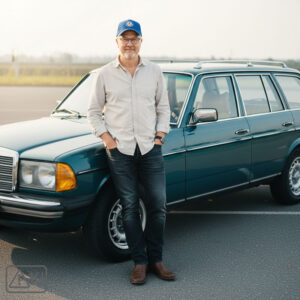 Basecap mit Stickpatch Mercedes Benz W123 Club e.V.-Logo