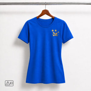 Anderbecker Carnevalsclub Blau-Gold e.V.-Damen-T-Shirt mit individuellem Vereinsdesign - Drucke nur brustseitig und Rücken