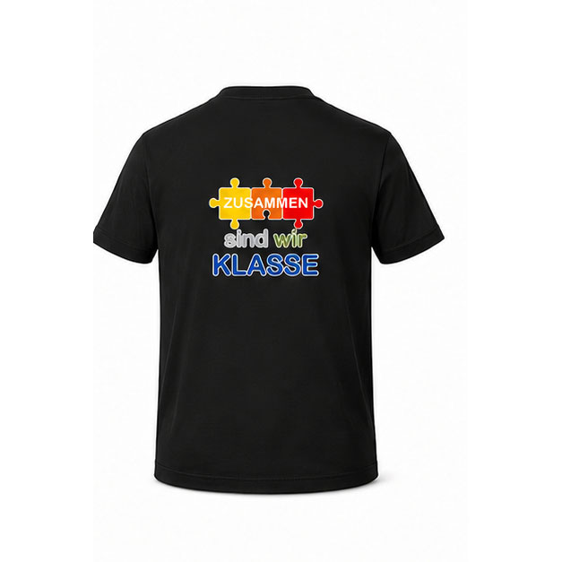 Herren T-Shirt mit mit Logo und Schulslogan der Grundschule Mering Luitpoldstraße – Name optional – Bild 6