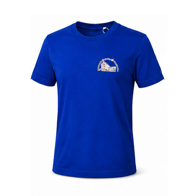 Herren T-Shirt mit mit Logo und Schulslogan der Grundschule Mering Luitpoldstraße – Name optional – Bild 3