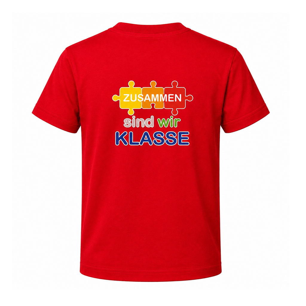 Kinder T-Shirt mit Logo und Schulslogan der Grundschule Mering Luitpoldstraße - Name optional – Bild 9
