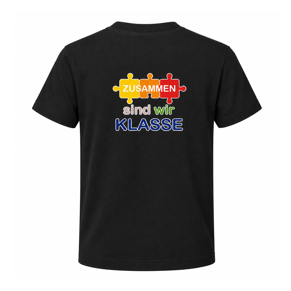 Kinder T-Shirt mit Logo und Schulslogan der Grundschule Mering Luitpoldstraße - Name optional – Bild 5