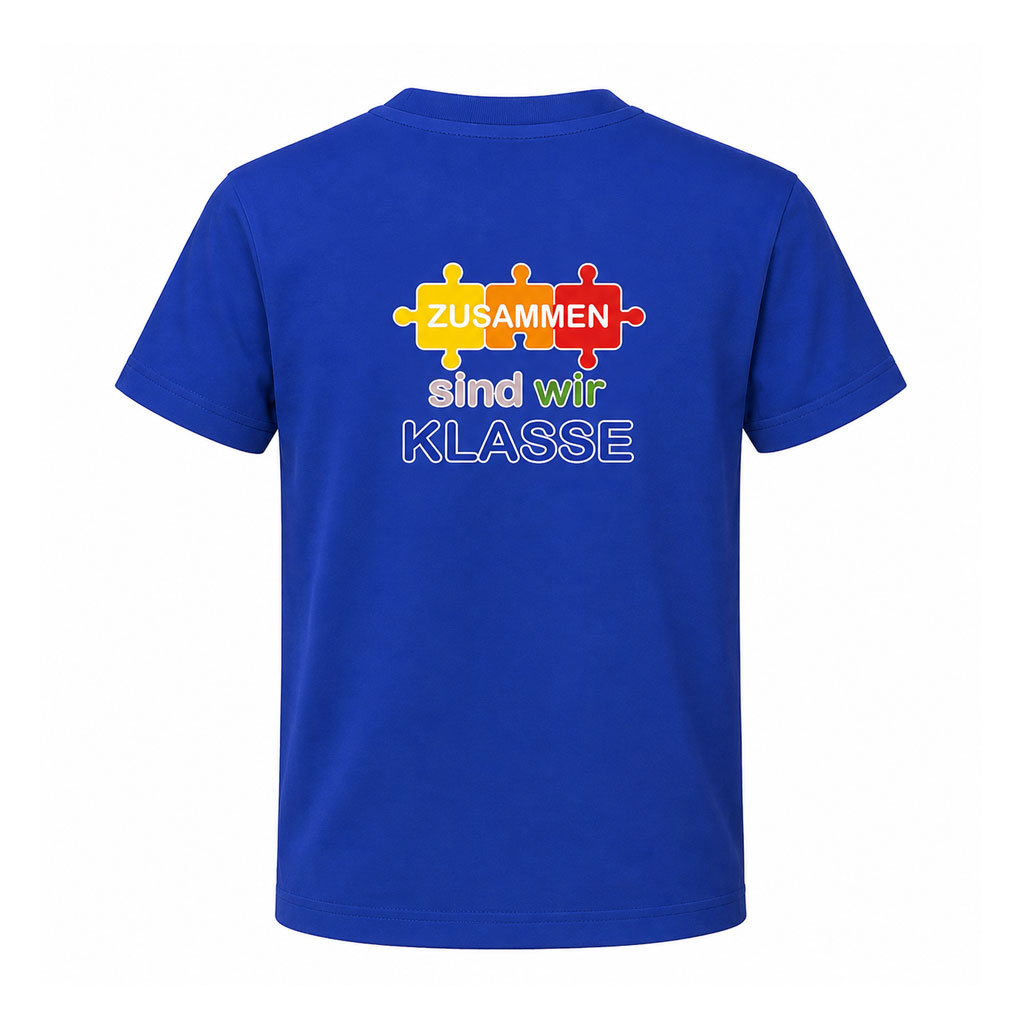 Kinder T-Shirt mit Logo und Schulslogan der Grundschule Mering Luitpoldstraße - Name optional – Bild 7