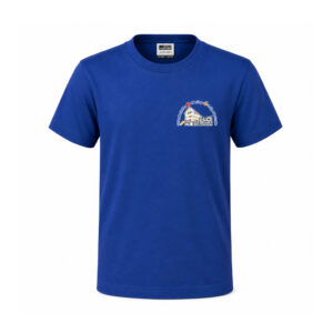 Kinder T-Shirt mit Logo und Schulslogan der Grundschule Mering Luitpoldstraße - Name optional