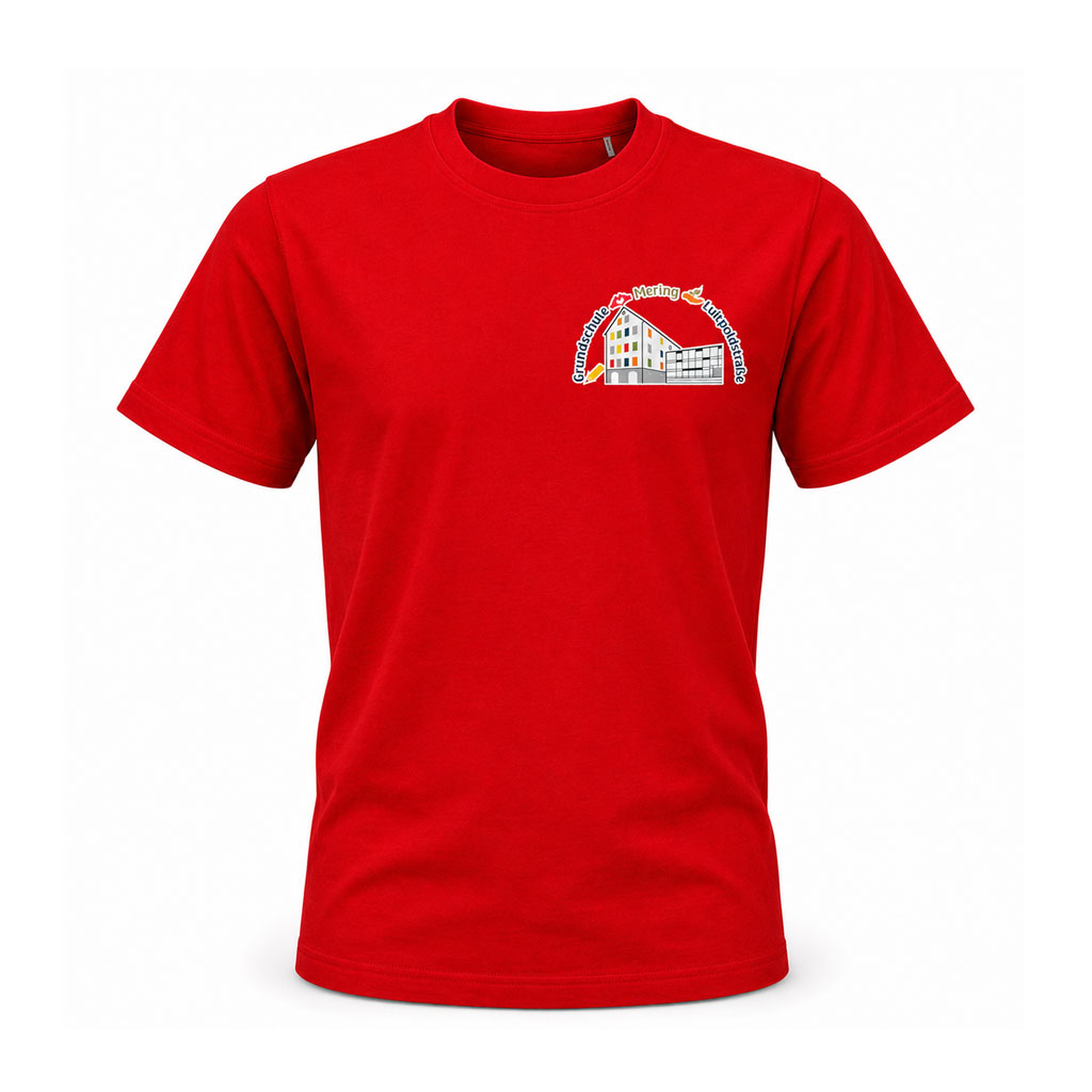 Kinder T-Shirt mit Logo und Schulslogan der Grundschule Mering Luitpoldstraße - Name optional – Bild 8