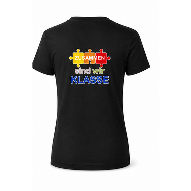 Damen T-Shirt mit mit Logo und Schulslogan der Grundschule Mering Luitpoldstraße - Name optional – Bild 6