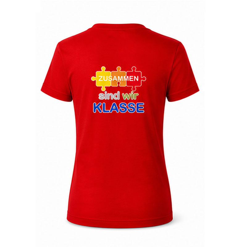 Damen T-Shirt mit mit Logo und Schulslogan der Grundschule Mering Luitpoldstraße - Name optional – Bild 5