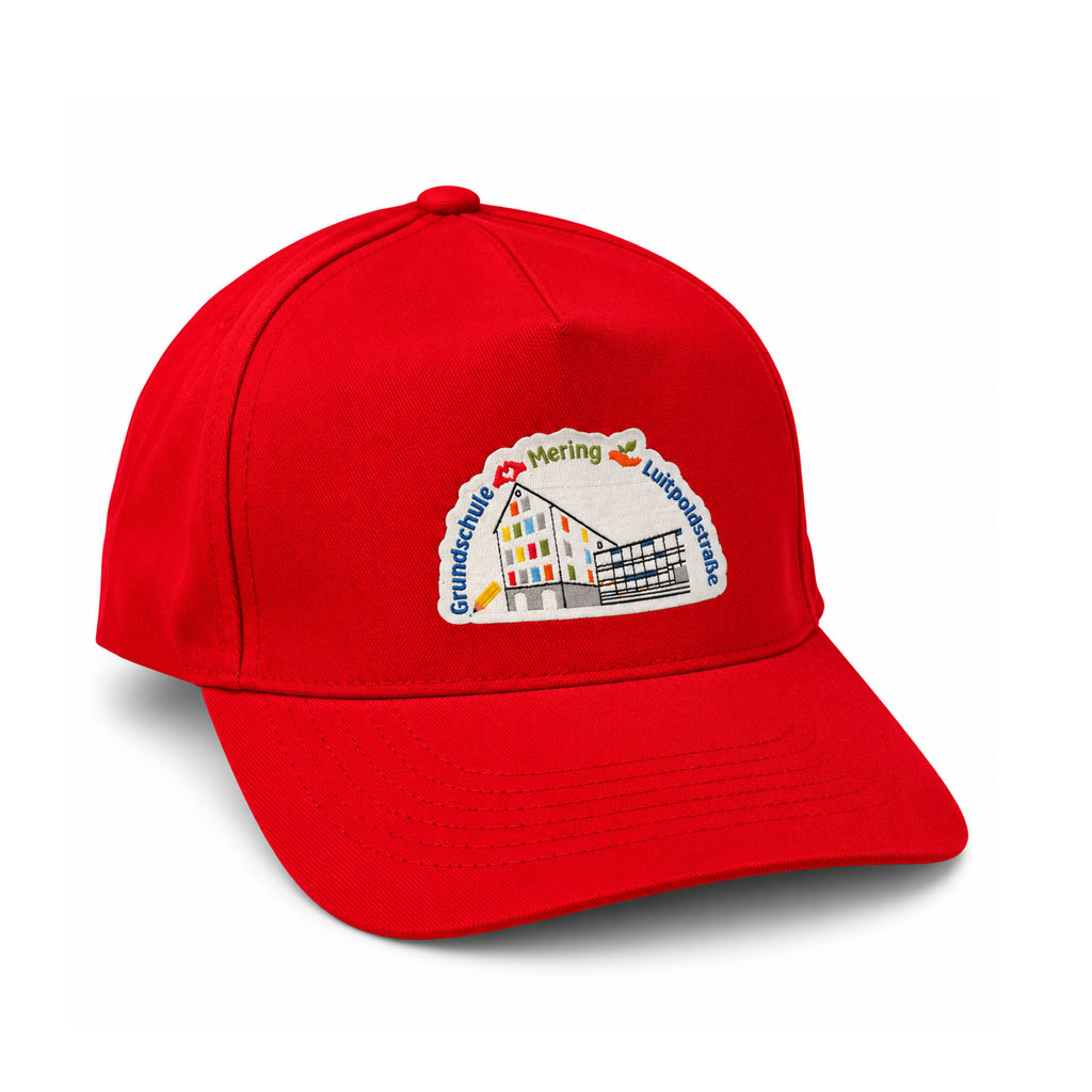 Kids-Cap mit Logo der Grundschule Mering Luitpoldstraße
