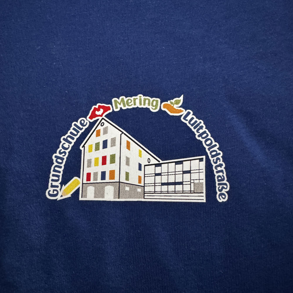 Damen T-Shirt mit mit Logo und Schulslogan der Grundschule Mering Luitpoldstraße - Name optional – Bild 10