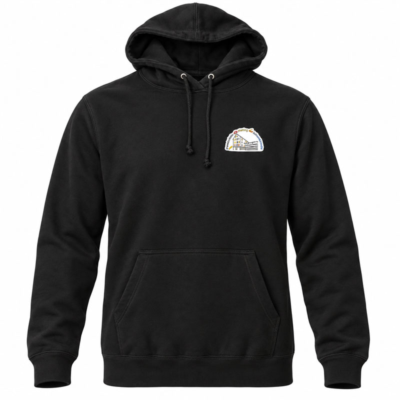 College-Hoodie für die Herren der Grundschule Mering Luitpoldstraße - Namen optional