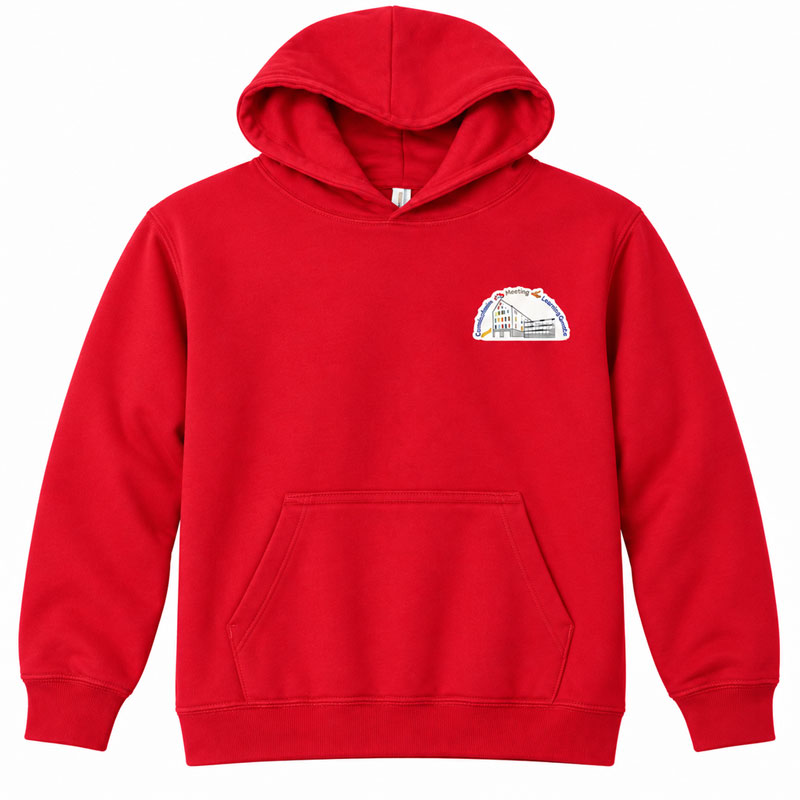 College-Hoodie für die Herren der Grundschule Mering Luitpoldstraße - Namen optional – Bild 3