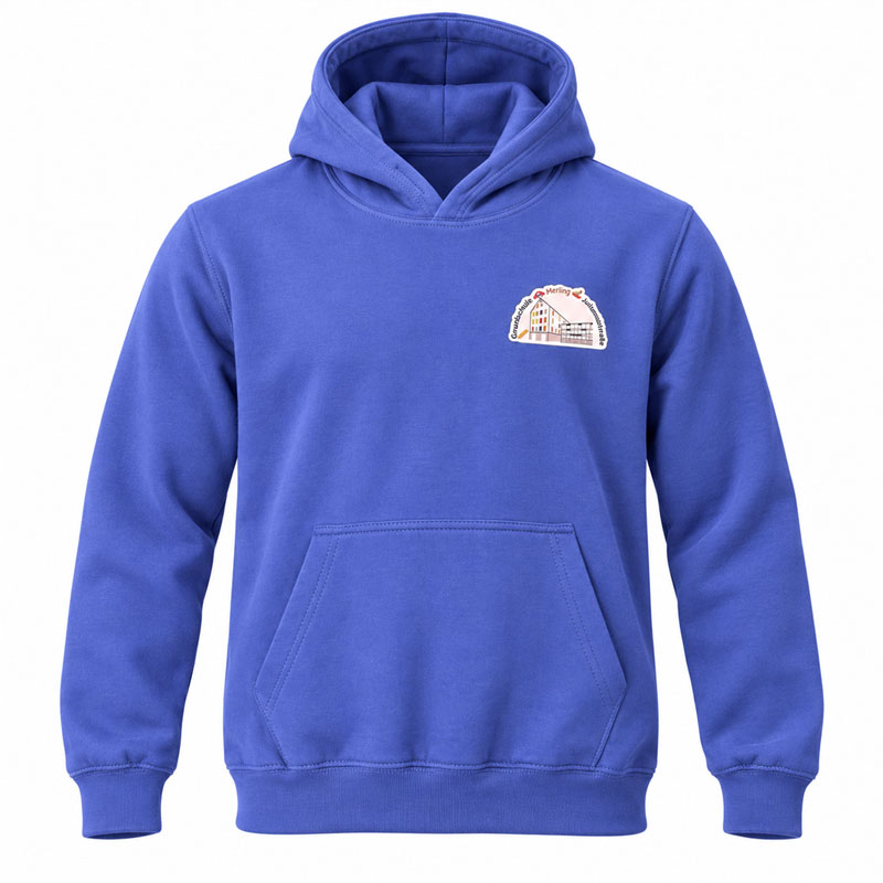 College-Hoodie für die Herren der Grundschule Mering Luitpoldstraße - Namen optional – Bild 5