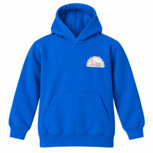 Kinder Hoodie mit Logo der Grundschule Mering Luitpoldstraße – Name optional